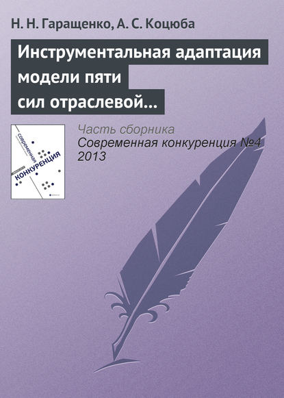 Инструментальная адаптация модели пяти сил отраслевой конкуренции М. Портера на основе теории нечетких множеств