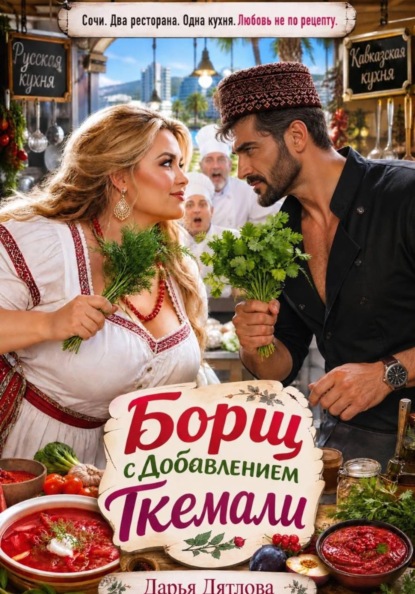 Борщ с добавлением ткемали.