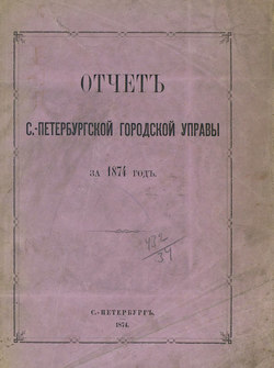 Отчет городской управы за 1874 г.