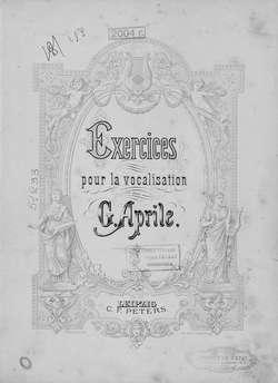 Exercices pour la vocalisation par G. Aprile