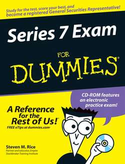 Series 7 Exam For Dummies