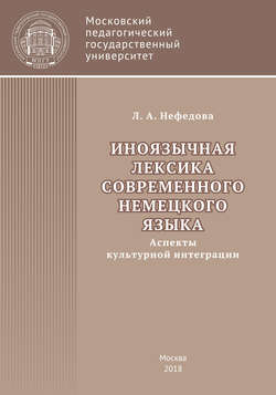 Иноязычная лексика современного немецкого языка (аспекты культурной интеграции)