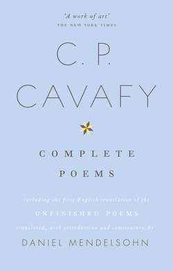 The Complete Poems of C.P. Cavafy