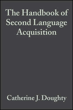 The Handbook of Second Language Acquisition
