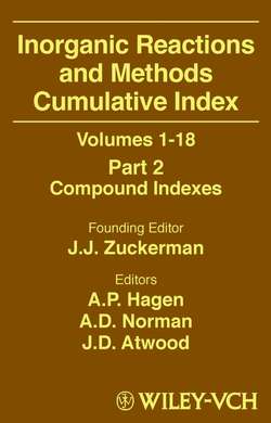 Inorganic Reactions and Methods, Cumulative Index, Part 2
