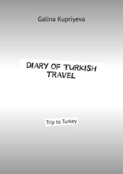 Diary of Turkish travel. Trip to Turkey
