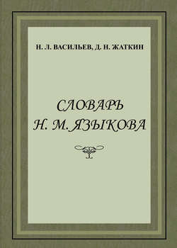 Словарь Н. М. Языкова