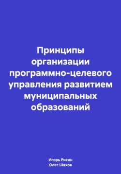 Принципы организации программно-целевого управления развитием муниципальных образований