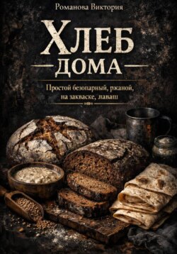 Хлеб дома — простой безопарный, ржаной, на закваске, лаваш