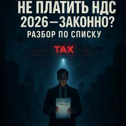 Не платить НДС в 2026 законно? Разбор по списку