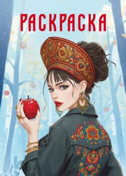 Раскраска-антистресс. Девушки. Девушка в кокошнике