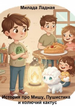 История про Мишу, Пушистика и колючий кактус