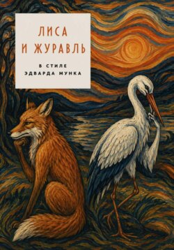 Сказка «Лиса и Журавль» в стиле художника Эдварда Мунка