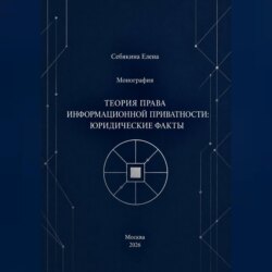 Монография. Теория права информационной приватности: юридические факты