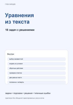 Уравнения из текста. 18 задач с решениями