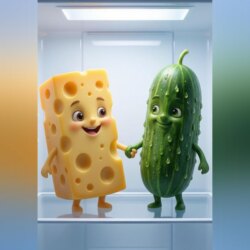 Как сыр с огурцом подружились