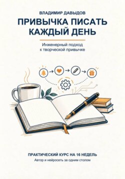 Привычка писать каждый день. Практический курс на 16 недель. Автор и нейросеть за одним столом