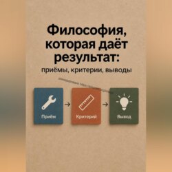 Философия, которая даёт результат: приёмы, критерии, выводы