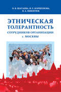 Этническая толерантность сотрудников организации г. Москвы