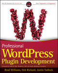 Professional WordPress Plugin Development