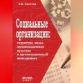 Социальные организации: структура, виды, организационная культура и организационный менеджмент