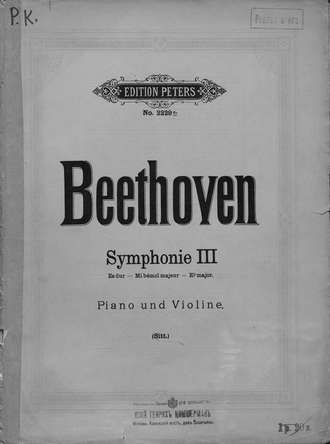 Symphonie 3 fur pianoforte und violine