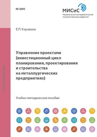 Управление проектами. Инвестиционный цикл планирования, проектирования и строительства на металлургических предприятиях