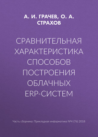 Сравнительная характеристика способов построения облачных ERP-систем