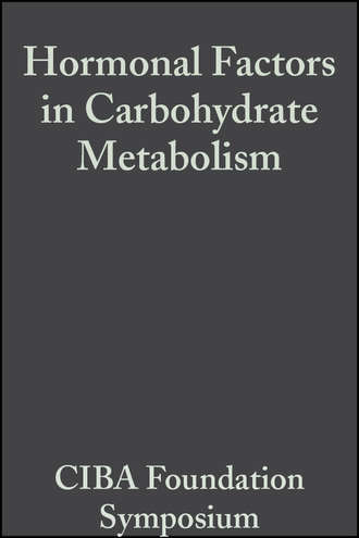 Hormonal Factors in Carbohydrate Metabolism, Volume 6