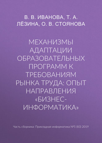 Механизмы адаптации образовательных программ к требованиям рынка труда: опыт направления «Бизнес-информатика»