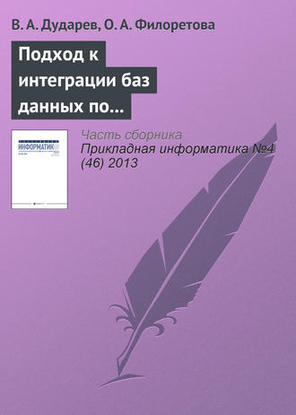 Подход к интеграции баз данных по свойствам неорганических веществ на основе метабазы