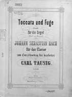 Toccata und Fuge (D-moll) fur die Orgel v. Jogann Sebastian Bach