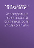 Исследование особенностей смачиваемости угольной пыли