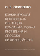 Конкурирующая деятельность инсайдера компании: формы проявления и способы противодействия