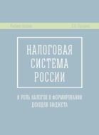 Налоговая система России и роль налогов в формировании доходов бюджета