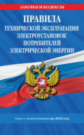 Правила технической эксплуатации электроустановок потребителей электрической энергии. Текст с изменениями на 2024 год