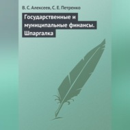 Государственные и муниципальные финансы. Шпаргалка