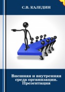 Внешняя и внутренняя среда организации. Презентация