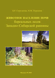 Животное население почв бореальных лесов Западно-Сибирской равнины