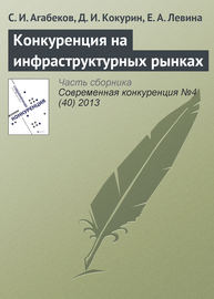 Конкуренция на инфраструктурных рынках