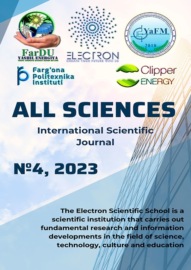 All sciences. №4, 2023. International Scientific Journal