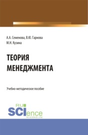 Учебно-методическое пособие по дисциплине Теория менеджмента . (Бакалавриат). Учебно-методическое пособие.