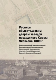 Роспись обывательским дворам заводов наследников Саввы Яковлева 1809 г. Верхнесинячихинский, Нижнесинячихинский, Верхнеалапаевский, Нижнеалапаевский, Верхнесусанский, Нижнесусанский, Ирбитский, Уинский, Шермяитский, Боровской, Климковский, Холуницкий