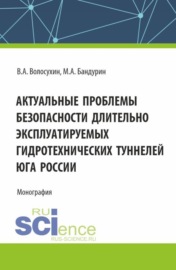 Актуальные проблемы безопасности длительно эксплуатируемых гидротехнических туннелей юга России. (Аспирантура, Бакалавриат, Магистратура). Монография.