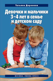 Девочки и мальчики 3–4 лет в семье и детском саду
