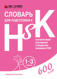 Словарь для подготовки к HSK. 1-3 уровни