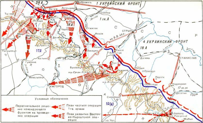 1 украинский фронт карта